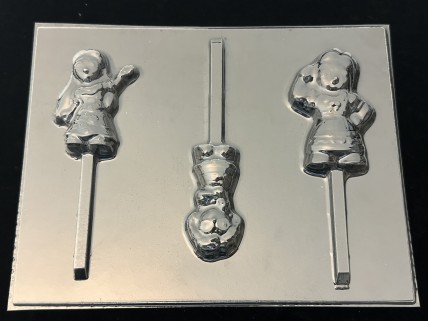 591sp Spanish Charm Girl Chocolate or Hard Candy Lollipop Mold 591sp Spanish Charm Girl Chocolate or Hard Candy Lollipop Mold